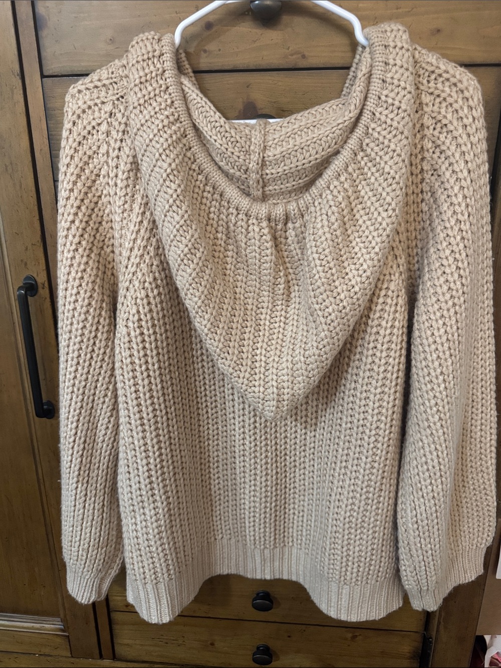 Pol Cream Chunky Knit Turtleneck with Braided Shoulder Ties - Picture 4 of 4